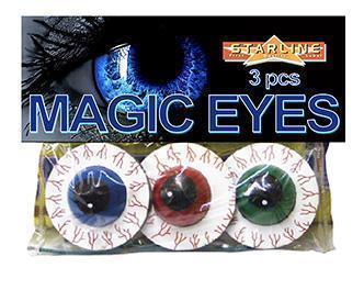 Magic eyes - Willaert, Verkleedkledij, Fantasiekledij, Vuurwerkshop, vuurwerkwinkel, vuurwerk, knaller, spetters, effecten, verschillende kleuren, pijlen, pijl, batterij, siervuurwerk